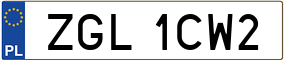 Trailer License Plate